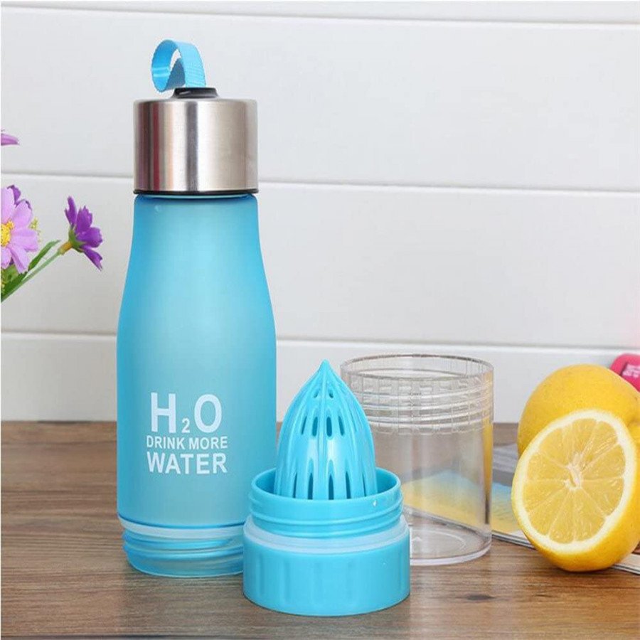 650ml plastic h20 water bottle with fruit infuser