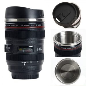camera lens mug