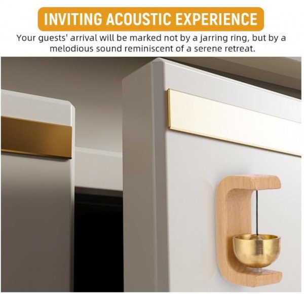 wooden magnetic doorbell