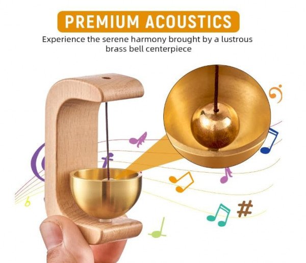 wooden magnetic doorbell