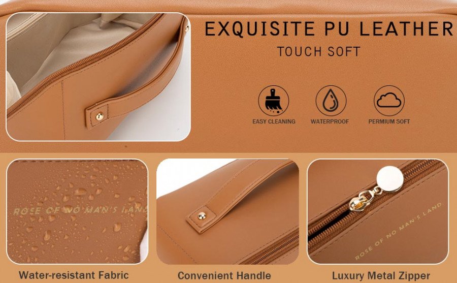 leather cosmatic bag
