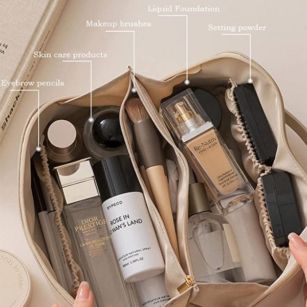 leather cosmatic bag